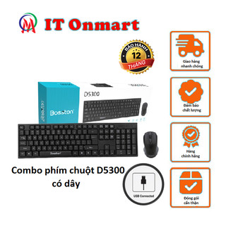 Bộ bàn phím chuột có dây hiệu Bosston cổng Usb keyboard văn phòng D5300 S6600 X7 X7S  DY- 801D
