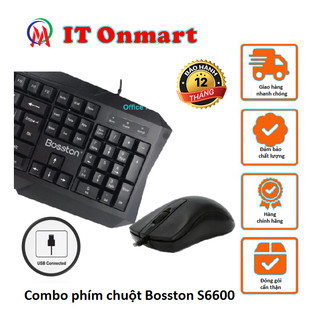 Bộ bàn phím chuột có dây hiệu Bosston cổng Usb keyboard văn phòng D5300 S6600 X7 X7S  DY- 801D