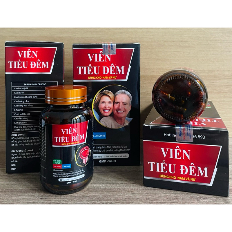 VIÊN UỐNG GIẢM TIỂU ĐÊM. TIỂU RẮT, TIỂU NHIỀU LẦN KHÔNG TỰ CHỦ. LỌ 30 VIÊN