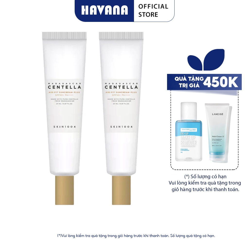 Kem chống nắng Skin1004 Madagascar Centella Air-Fit SunCream Plus 20ml