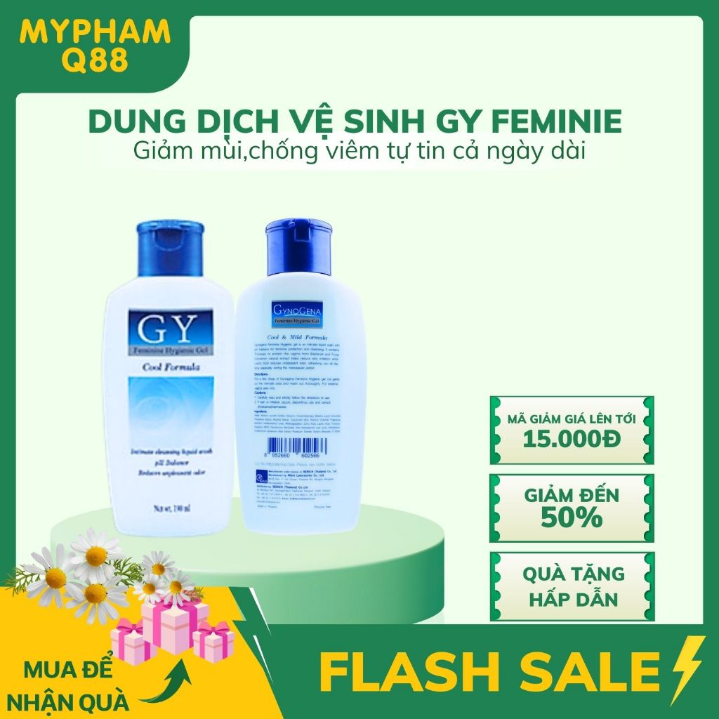 Dung Dịch Vệ Sinh Nữ Feminine Hygienic Gel Thái Lan giảm ngứa kháng khuẩn