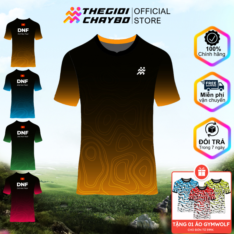 Áo Chạy Bộ T-Shirt TGCB Unisex DNF - Áo Marathon Thoáng Khí Siêu Nhẹ Thấm Hút Mồ Hôi Nhanh Khô
