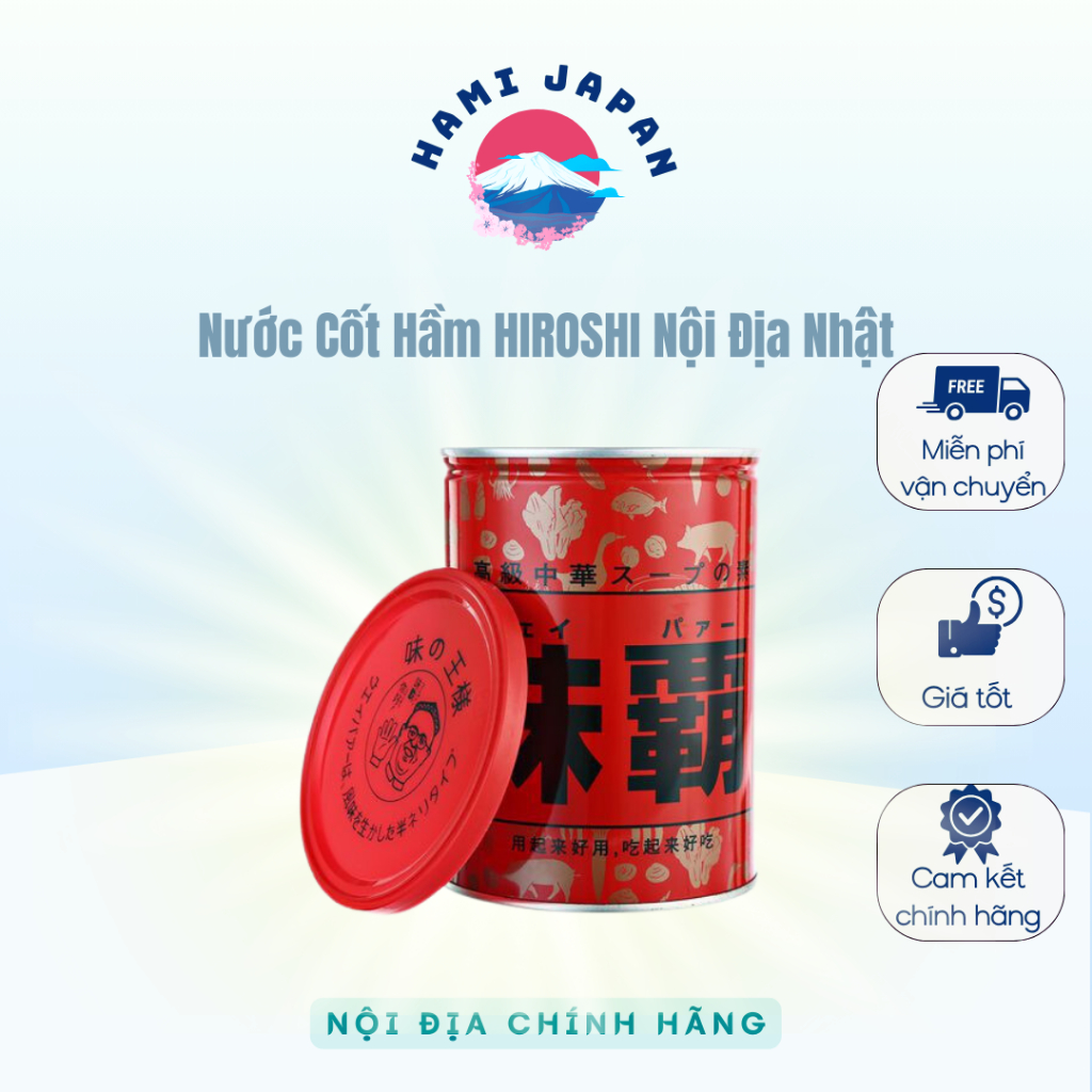 Nước cốt hầm xương HIROSHI nội địa Nhật loại 500GR/ 1KG date 2027