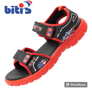 GIÀY SANDAL QUAI HẬU HỌC SINH BÉ TRAI BITIS THỂ THAO ĐẾ CAO SU DEB009100 (Đỏ- Xanh- Đen Size 28-37)
