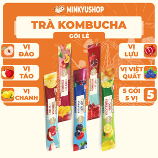 [LẺ GÓI] Trà Kombucha Detox COMBO 5 Gói 5 VỊ Chính hãng Giàu Lợi Khuẩn Hỗ Trợ Giảm Cân Đẹp Da