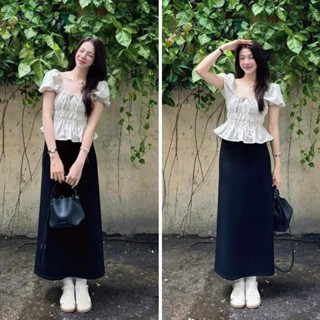  Áo Kiểu Nữ Đi Chơi Đi Học Áo Babydoll Thiết Kế Tay Phồng Cổ Vuông Sang chảnh Cho Nàng Hàng Đẹp L1- XM Minh Phúc 