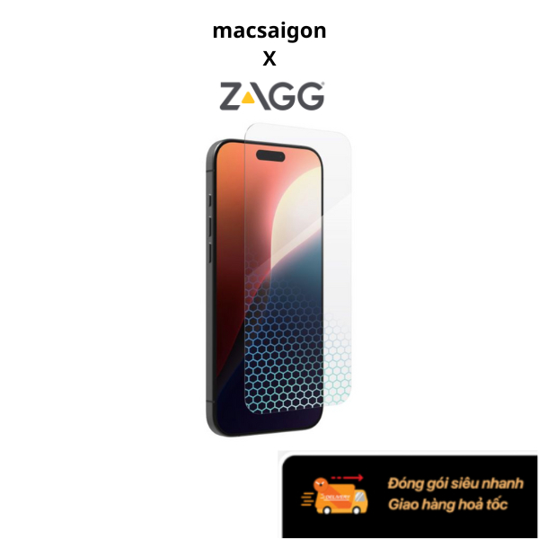 Dán màn hình iPhone 16 series chống chói ZAGG Elite Edge VG