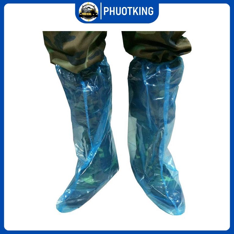 Ủng nilon đi mưa, bọc giày, đi phượt chống thấm, chống trượt (1 đôi)