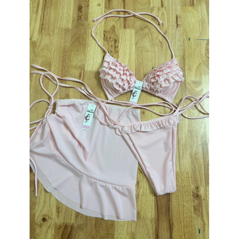 Bikini 2 mảnh áo tam giác bồng ngực quần ship ( che tên - hoả tốc ) Bikini2024 | BigBuy360 - bigbuy360.vn