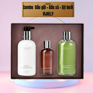 Combo Dầu Gội, Dầu Xả và Xịt dưỡng tóc Vijully hỗ trợ giảm rụng tóc
