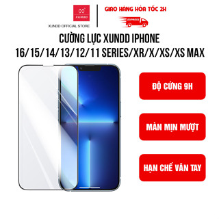 Cường lực XUNDD Full màn hình iPhone 16/ 15/ 14/ 13/ 12/ 11 Series/ XR/ X/ XS/ XS Max - Nguyên hộp