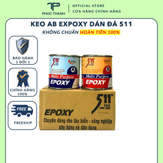 Keo AB Epoxy 511 Dán Đá, Dán Nhựa, Dán Gỗ, Dán Kim Loại 675g – Chính Hãng