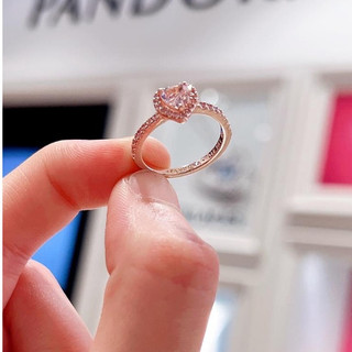 Nhẫn Pan Sparkling Elevated Heart Ring 8042 -Nhẫn bạc S925