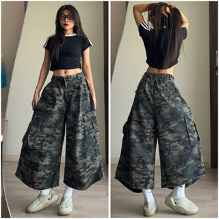 ((ẢNH THẬT) Quần Camo lửng túi hộp có chun mặt sau, chất jean dày dặn, siêu cá tính, hàng cao cấp,  unisex nam nữ