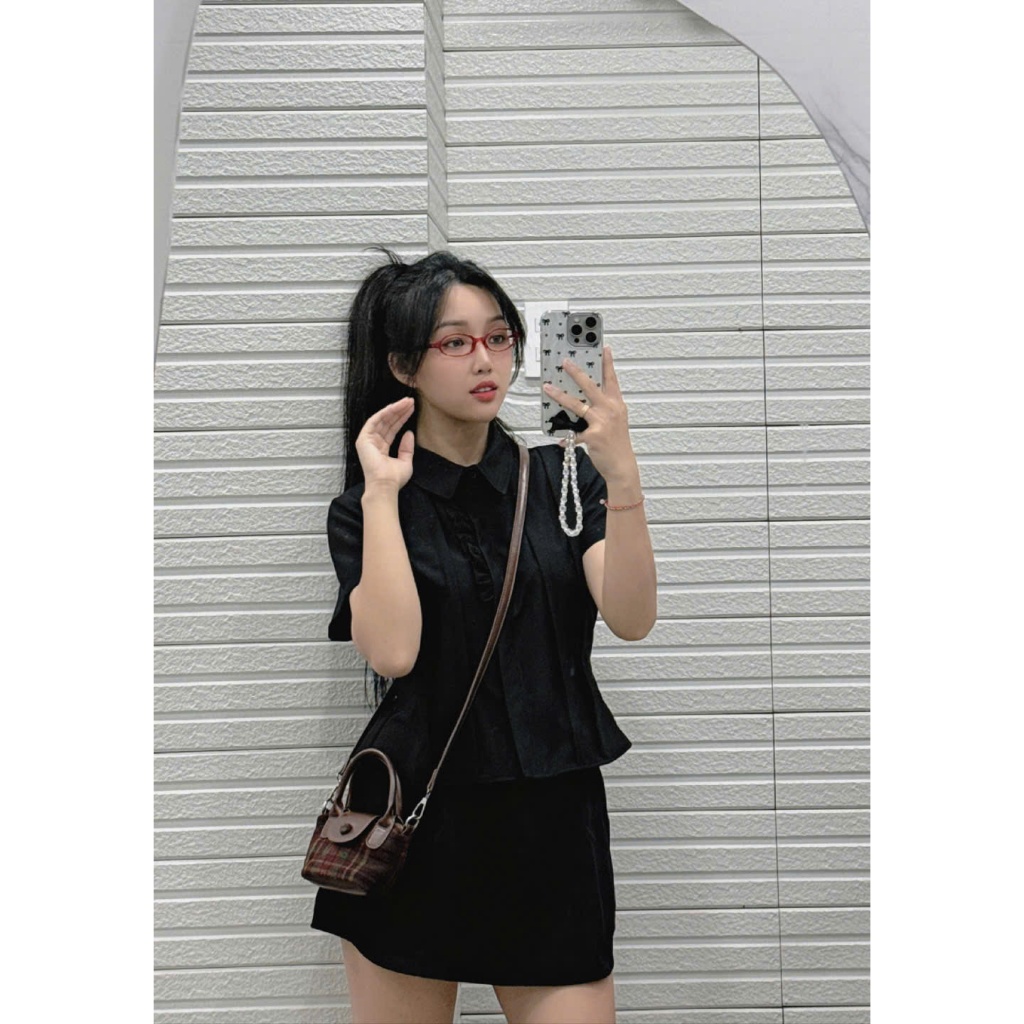 B339 - ÁO CỔ SƠ MI PHỐI BÈO ( có bigsize )