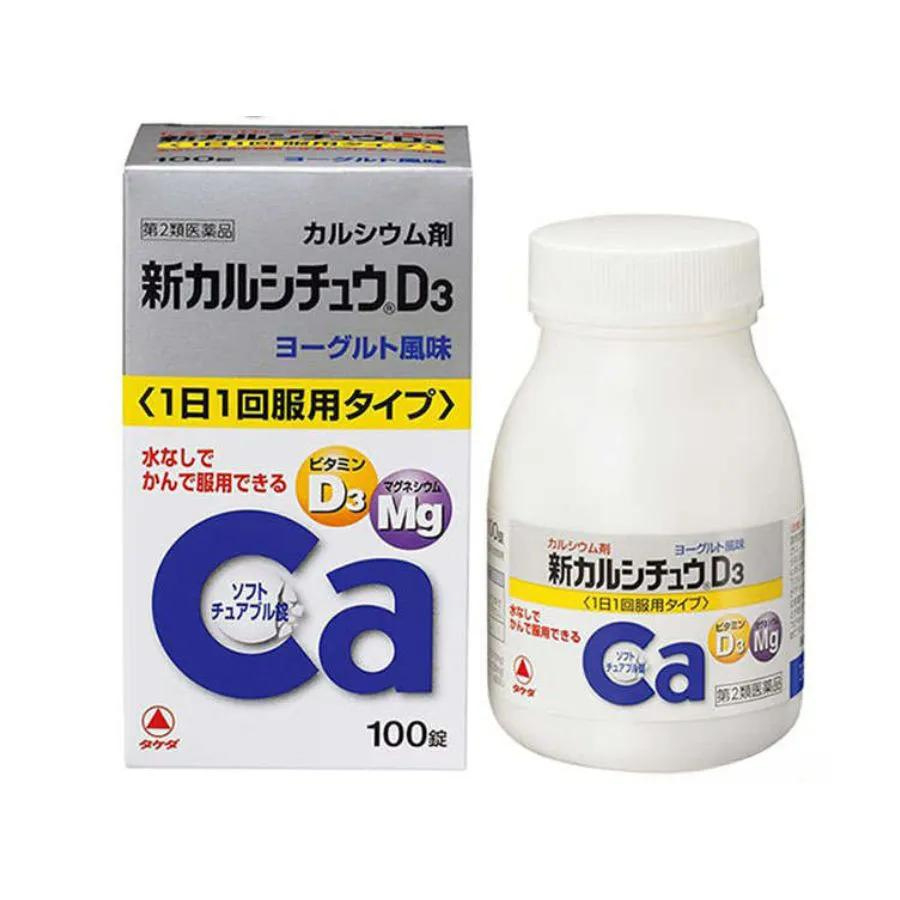Viên uống bổ sung Canxi D3 Magie Takeda hộp 100 viên - Nội địa Nhật