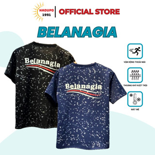 Áo thun nam nữ Belanciaga kim tuyến form rộng thời trang 2024 Menswear chất liệu cotton poly