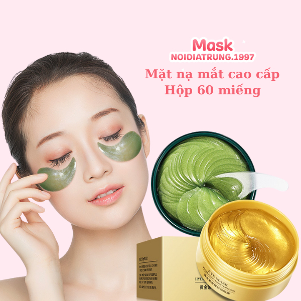 Mặt Nạ Mắt Hộp 60 Miếng Bioaqua Dưỡng Ẩm Giảm Thâm Mắt