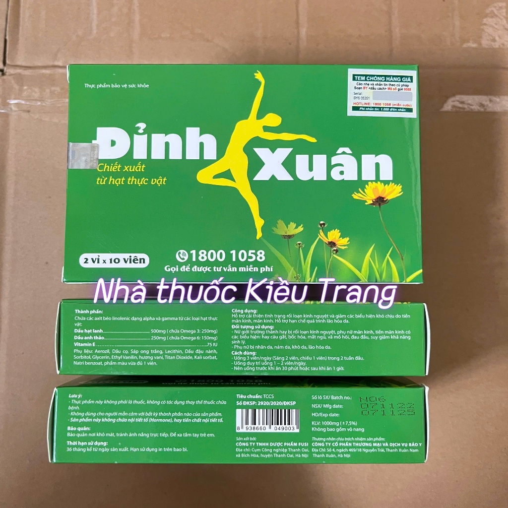 Viên uống ĐỈNH XUÂN - Giúp sinh lý tốt, ngoại hình đẹp