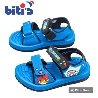 GIÀY SANDAL XỐP QUAI HẬU HỌC SINH BÉ TRAI BITI'S HOẠT HÌNH DORAEMON ĐÔ RÊ MON DXB132322 (ĐỎ + XÁM + XANH DƯƠNG) - BITIS