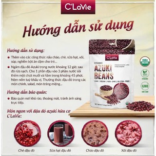 Đậu đỏ ( Đậu Thận ) hữu cơ Kidney C'lavie 200g