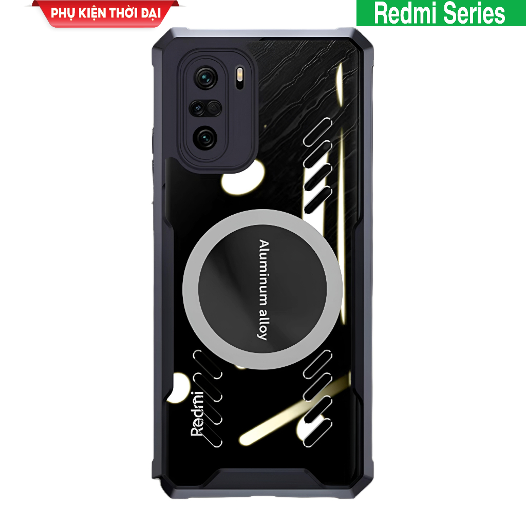 Ốp lưng Redmi K40 / K40 Gaming / K50 Ultra / K60 dùng sò tản nhiệt lưng trong viền dẻo chống sốc
