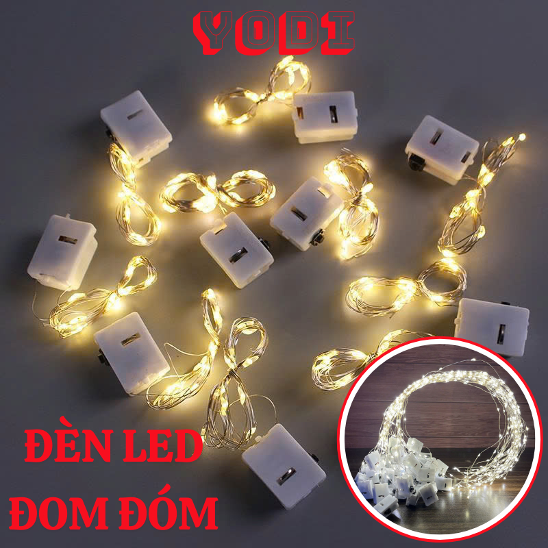 Dây Đèn LED 3 Chế Độ Trang Trí,Đèn LED 1M 2M 3M,Đèn Đom Đóm FairyLight Pin Dẹp