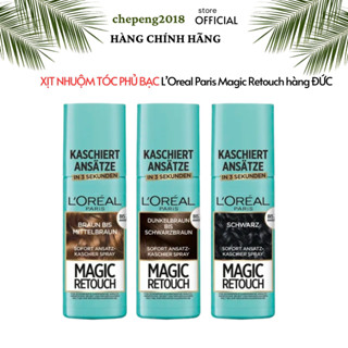 Xịt NHUỘM TÓC PHỦ BẠC ngay lập tức L’Oreal Paris Magic Retouch 75ml hàng Đức