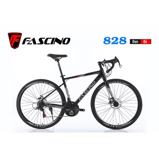 Xe đạp đua Fascino 828 khung nhôm siêu nhẹ, thiết kế lướt gió, 21 tốc độ