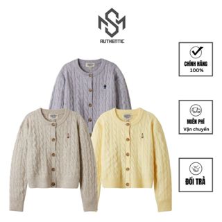 Áo Cardigan WHOAU Steve Bokasi Cable chính hãng Hàn Quốc, áo len nữ WHO.A.U thời thượng WHCKE4T23F M&S AUTHENTIC