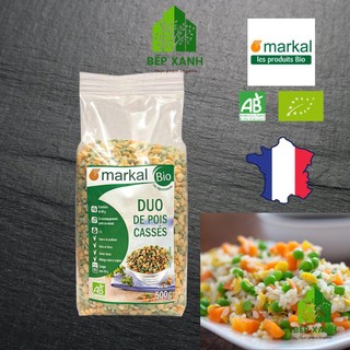 Đậu Hà Lan Hữu Cơ Markal Organic Grean and Yellow peas 500g - Đậu Hà Lan Organic - Bếp Xanh Organic