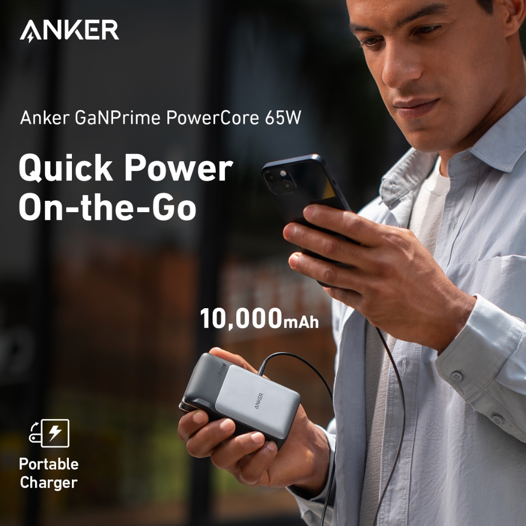 [chỉ giao TP HCM] Pin sạc dự phòng kiêm Củ sạc Anker 2in1 733 Fusion GaNPrime 65W 10.000mah | 3 cổng 2C1A - A1651 | BigBuy360 - bigbuy360.vn
