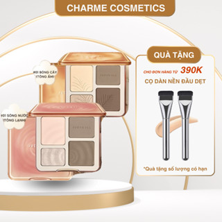 Bảng Phấn JUDYDOLL Bắt Sáng 4 Ô Highlight Tạo Khối Tự Nhiên Lâu Trôi Chống Nước Bền Mịn Cả Ngày 9g