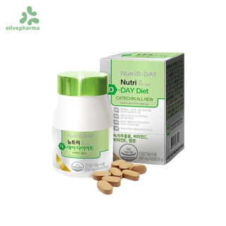 OLIVEPHARMA chính hãng - Viên Uống Giảm Cân Nutri D-Day Diet Catechin All New Hàn Quốc Hỗ Trợ Kiểm Soát Vóc Dáng