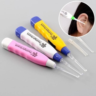 Cây lấy ráy tai có đèn thông minh, dụng cụ móc gắp lấy rái dáy gáy dái giáy tai nhựa có đèn cho em bé trẻ em người lớn