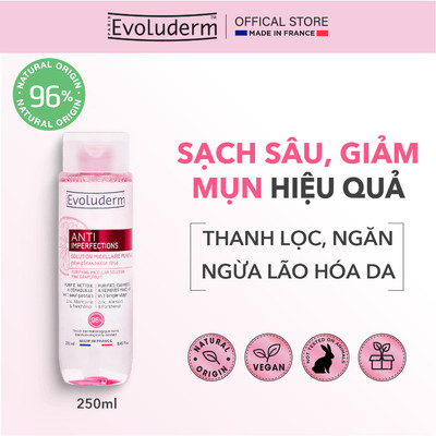 Nước tẩy trang giúp làm sạch sâu chiết xuất Bưởi Hồng Evoluderm 250ml