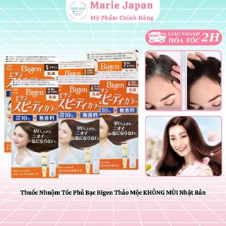 Thuốc Nhuộm Tóc Phủ Bạc Bigen Thảo Mộc KHÔNG MÙI Nhật Bản