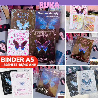Binder đựng card sheet a5 Buka clb đựng card binder butterfly, sanrio, kuromi đựng card bo góc kpop (chọn đúng p.loại)