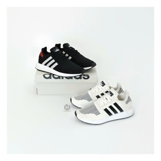 [ CHÍNH HÃNG ] GIÀY ADIDAS SWIFT RUN WHITE BLACK/ CORE BLACK | GIÀY THỂ THAO AIDAS MÀU TRẮNG / MÀU ĐEN GÓT ĐỎ