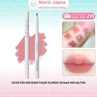 Chì Kẻ Viền Môi GOGO TALES Tự Nhiên 3D Hack Môi Lâu Trôi Velvet Fog Lipliner
