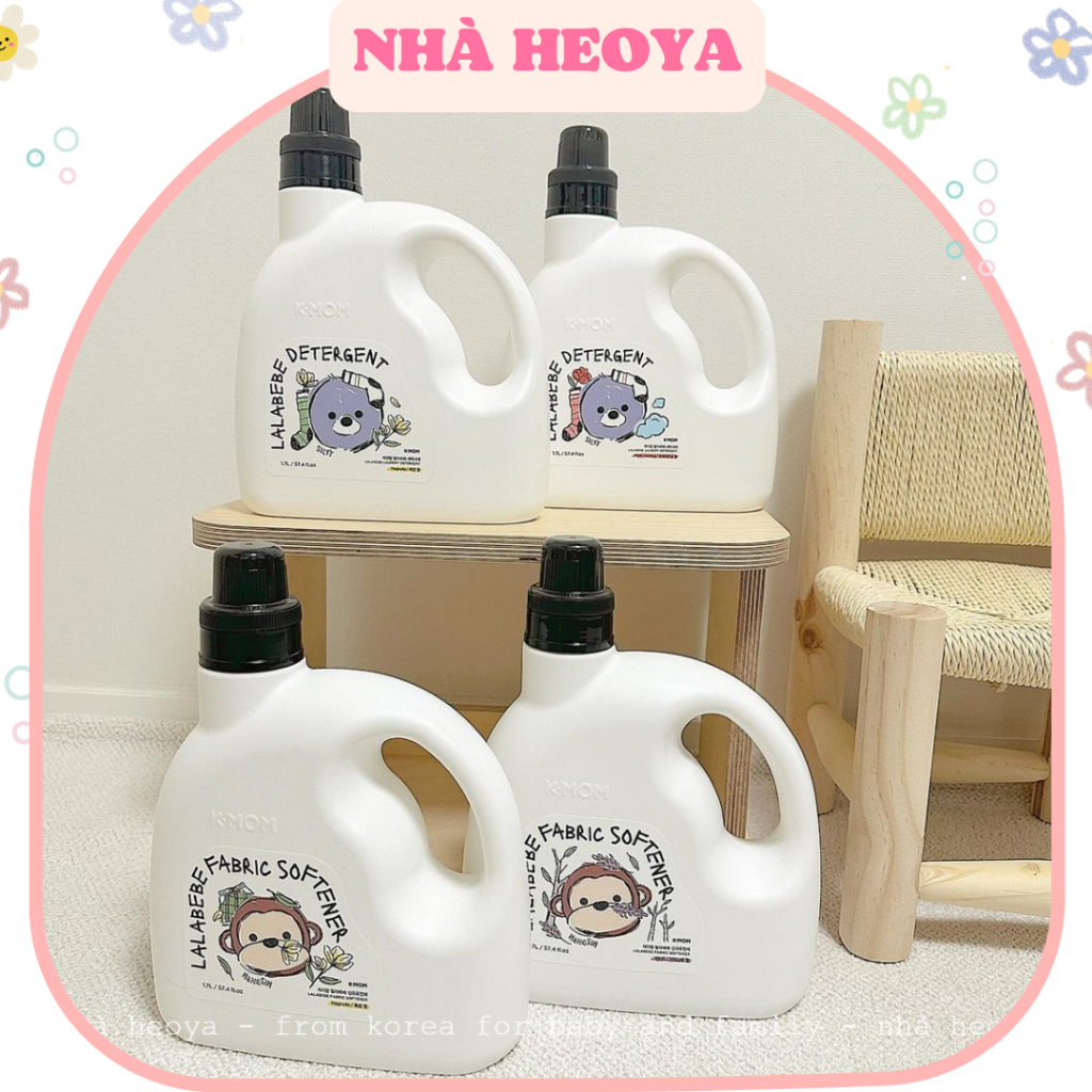 NƯỚC GIẶT XẢ THUẦN CHAY CHIẾT XUẤT TỪ THẢO MỘC LALABEBE LALAPOPO K-MOM HÀN QUỐC