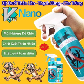 Chai Xịt Thằn Lằn, Thạch Sùng Vim Nano 500ml Mùi Hương Dễ Chịu Xuất Xứ Thảo Mộc - Xua Đuổi Muỗi, Gián, Thạch Sùng