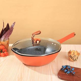 Chảo Bí Ngô Sâu Lòng Chống Dính 8 Cạnh Có Nắp Đậy Đường Kính 33cm Dùng Trên Mọi Loại Bếp [ HÀNG LOẠI MỘT ]