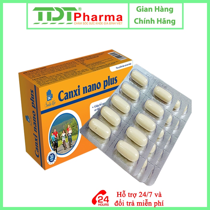 4 Hộp Canxi Nano Plus - Bổ xung canxi và Vitamin D3 cho người thiếu canxi
