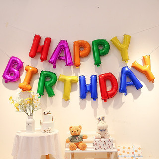 Bộ chữ HAPPY BIRTHDAY trơn trang trí sinh nhật
