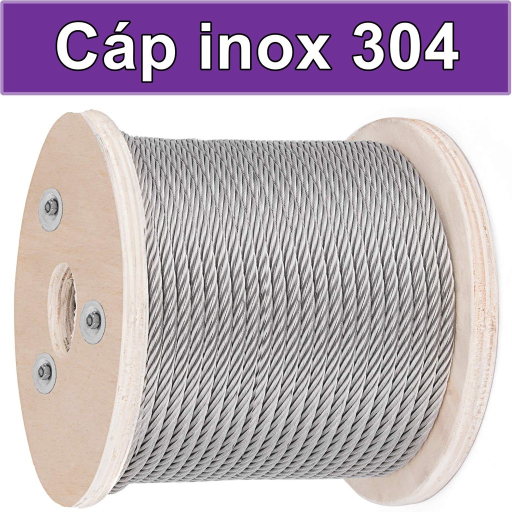 Cáp inox 304 (5 ly, 6 ly, 8 ly, 10 ly) THAIBINHVINA