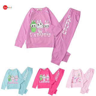 Bộ thu đông cho bé gái size 4-8 tuổi (14-24kg),LITI BABY  đồ bộ bé gái chất cotton 4 chiều chính  phẩm dày dặn co giãn
