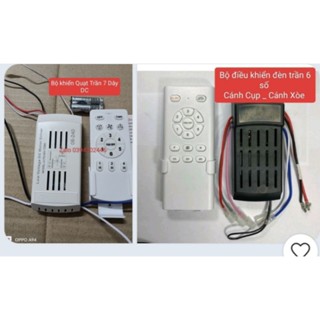 BỘ ĐIỀU KHIỂN QUẠT ĐÈN TRẦN 6 SỐ _ CÁNH XOÈ , CÁNH CỤP. 5 DÂY , 7 DÂY