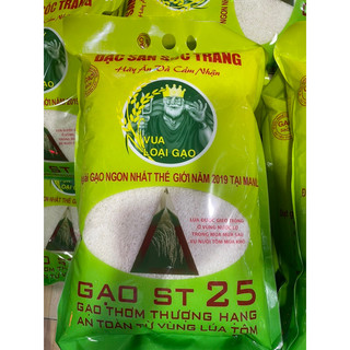 Gạo ST25 Đặc sản sóc trăng ( Túi 5kg Gạo ngon nhất thới giới )