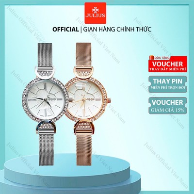 Julius Official | đồng hồ Julius nữ JA-779 dây thép
